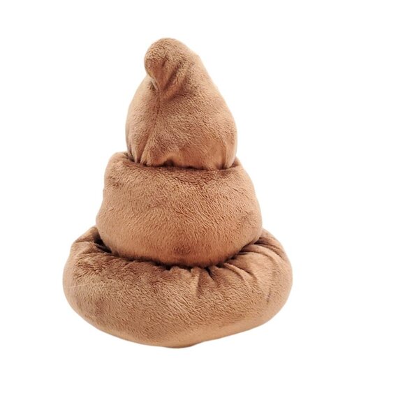 Funny Poop Emoji Plush Toy 9" By Fiesta Brown good condition - Picture 2 of 7